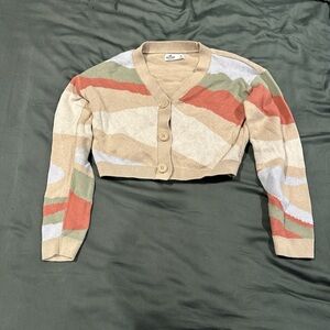 Hollister Multicolor Striped Cardigan